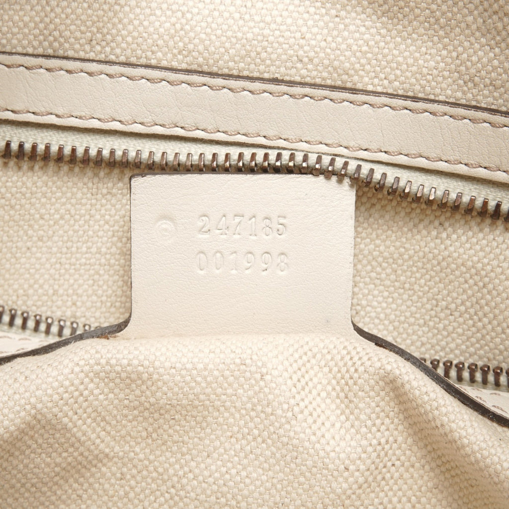 Gucci White Shoulder Bag Tote Bag (Pre-Owned)