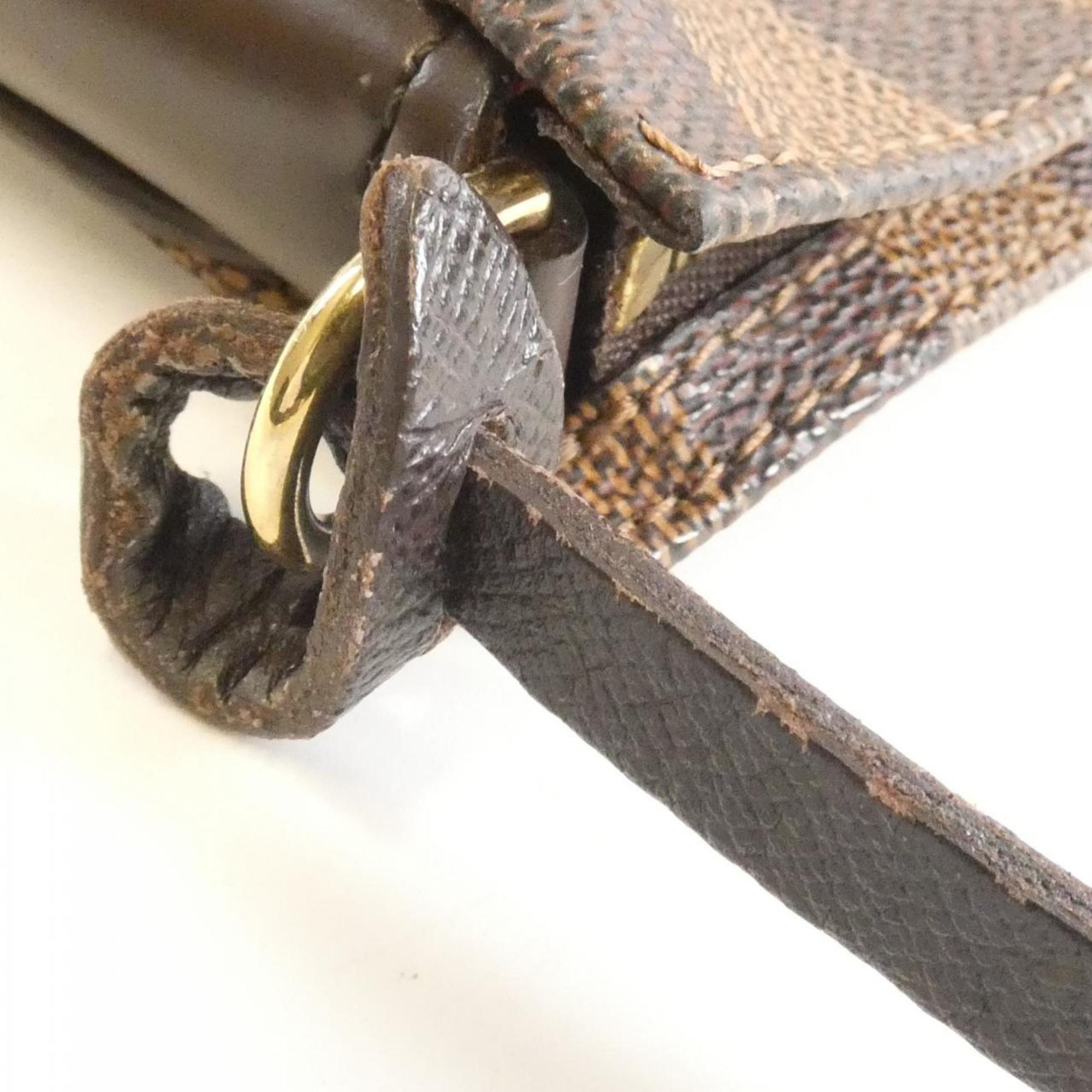 Louis Vuitton Brown Coated Canvas Pouch