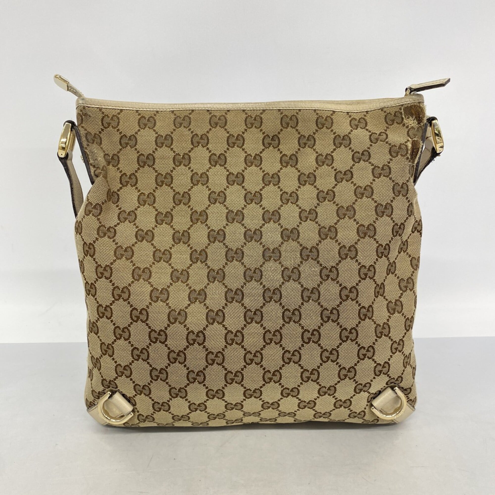 Gucci Brown Canvas Shoulder Bag (Pre-Owned)