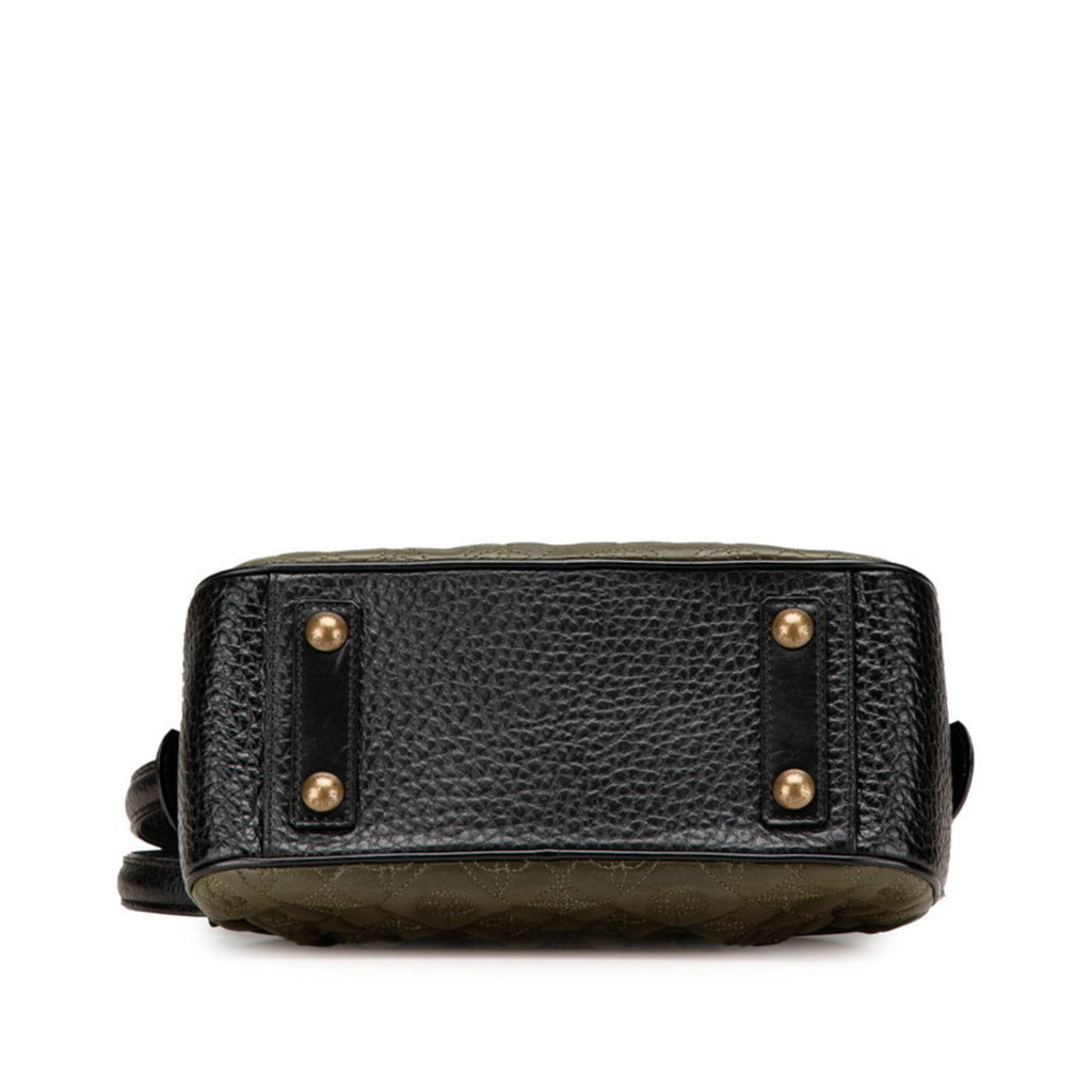 Louis Vuitton Black Khaki Noir Leather Handbag Shoulder Bag
