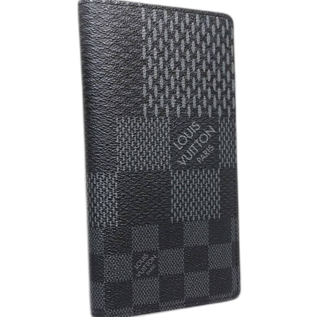 Louis Vuitton Black Canvas Long Wallet