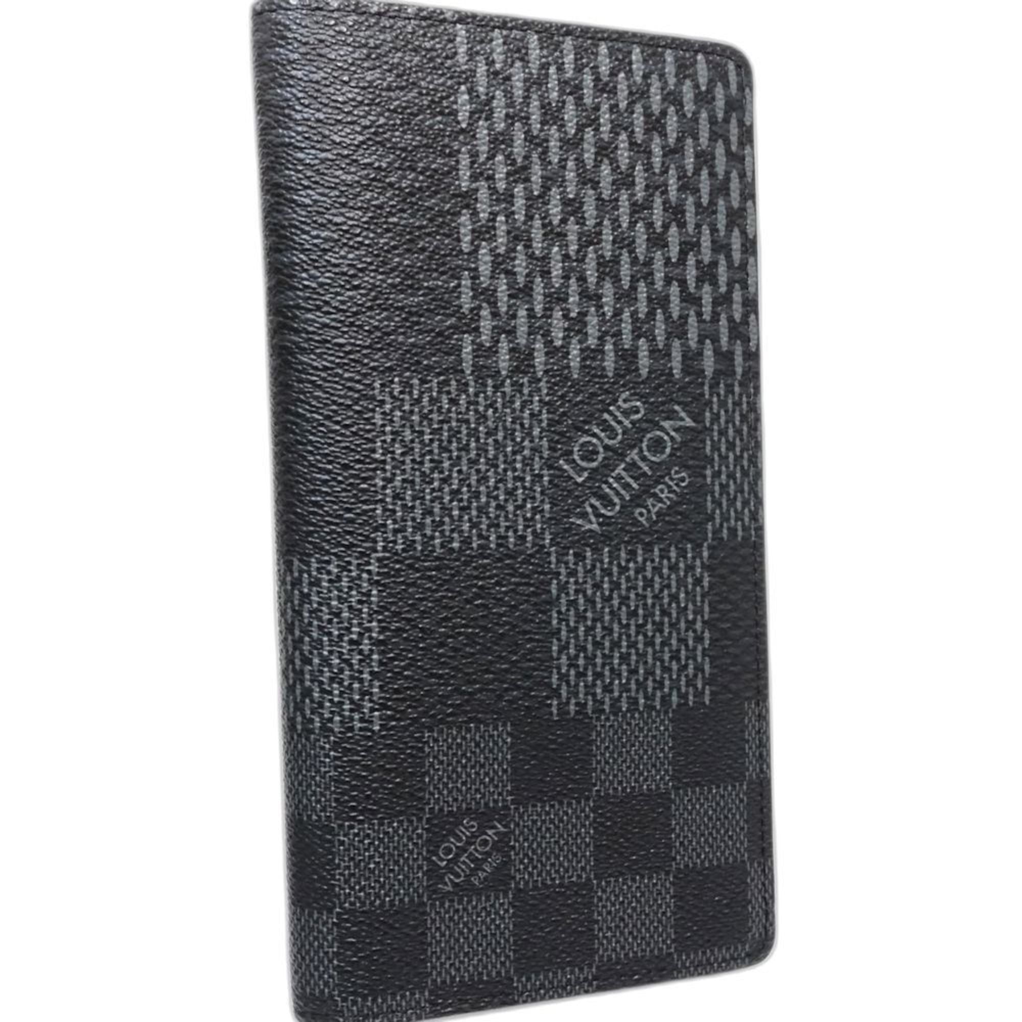 Louis Vuitton Black Canvas Long Wallet