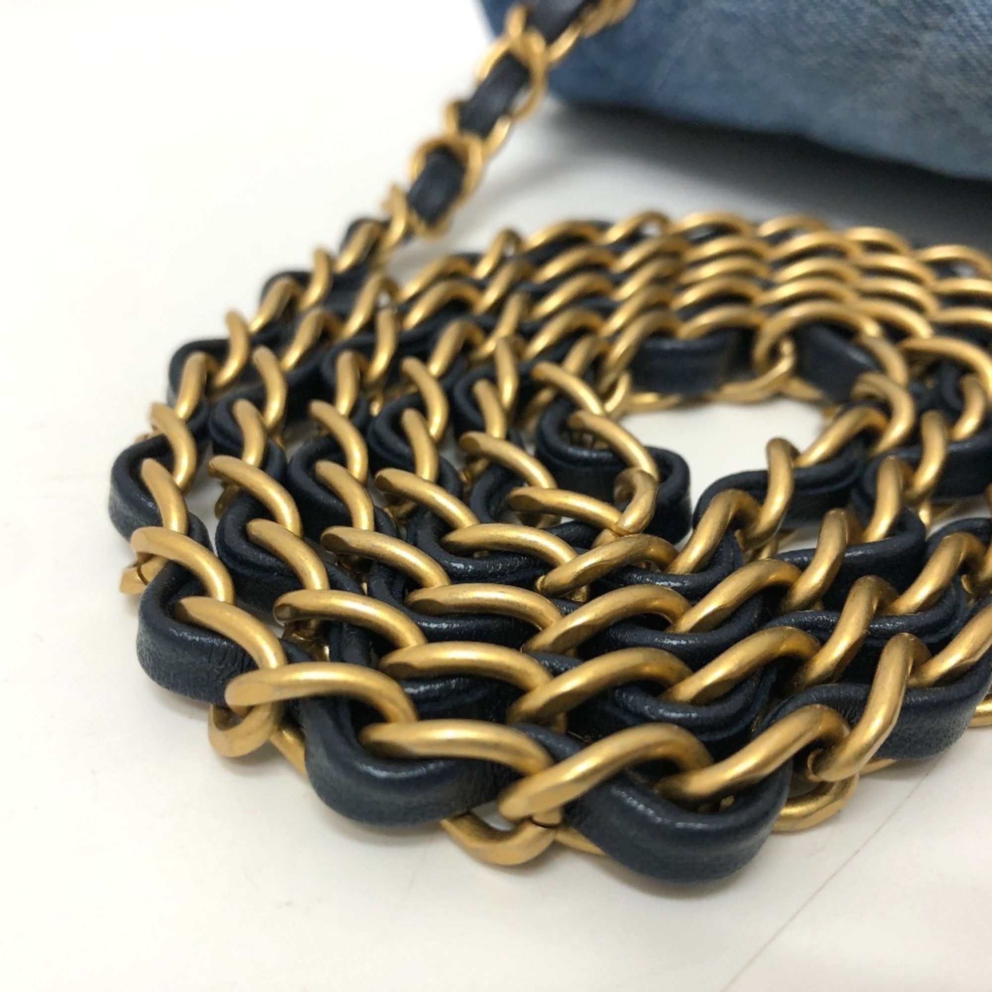 Chanel Matelasse Blue Denim Shoulder Bag