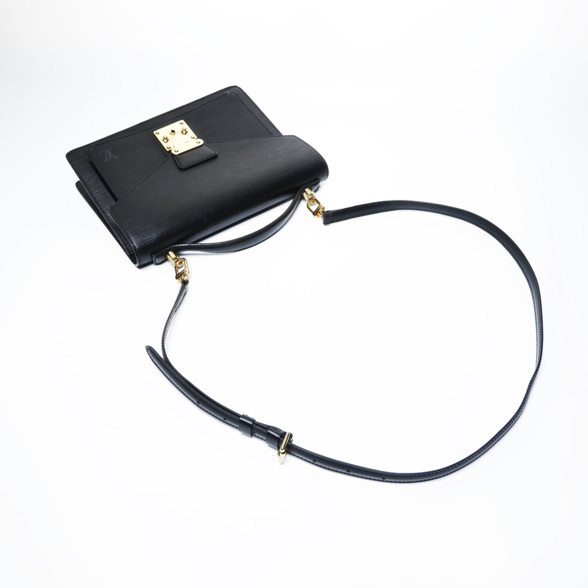 Louis Vuitton Epi Black Epi Leather Handbag