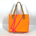 Louis Vuitton Monogram Vernis Orange Pink Monogram Vernis Shoulder Bag Tote Bag