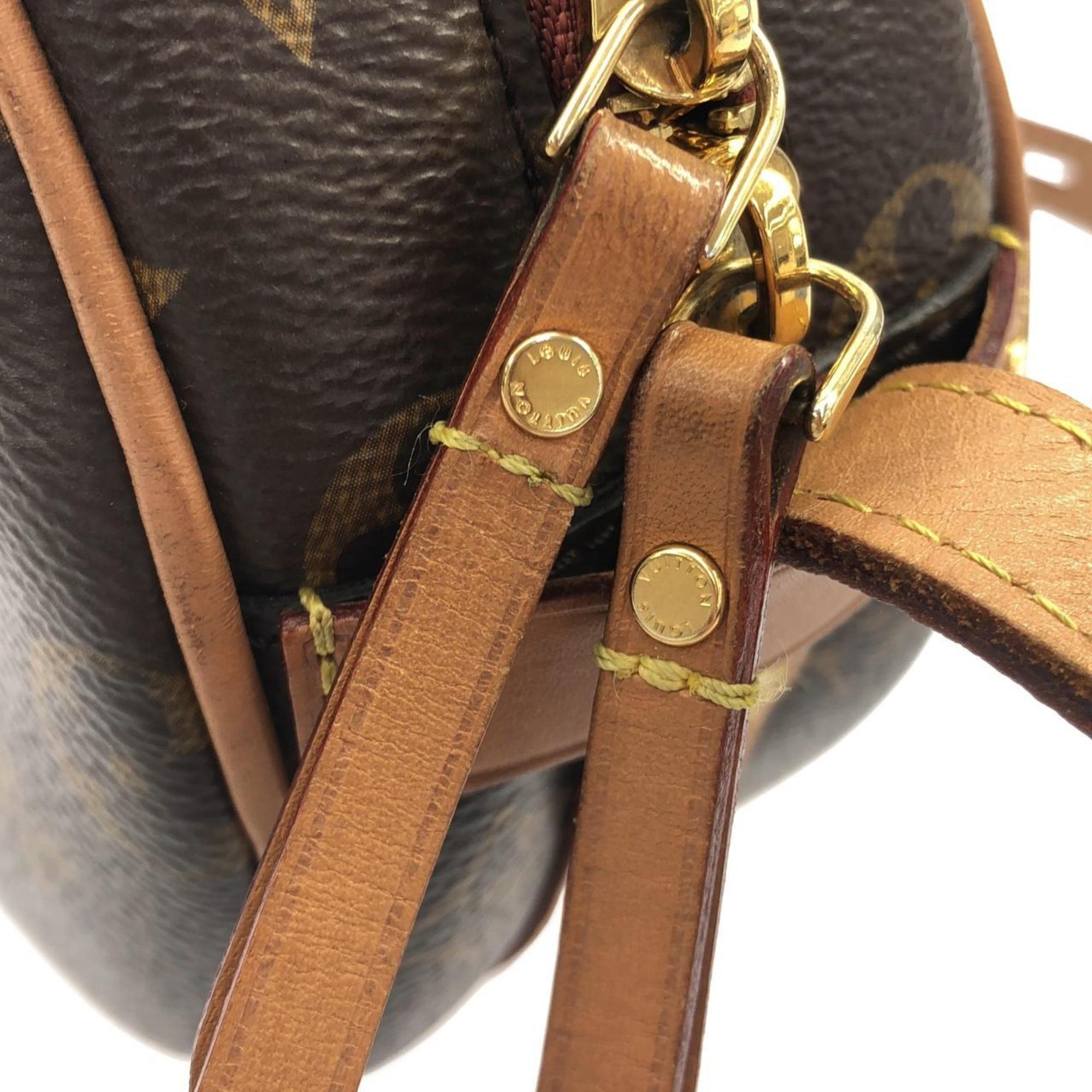 Louis Vuitton Brown Coated Canvas Shoulder Bag