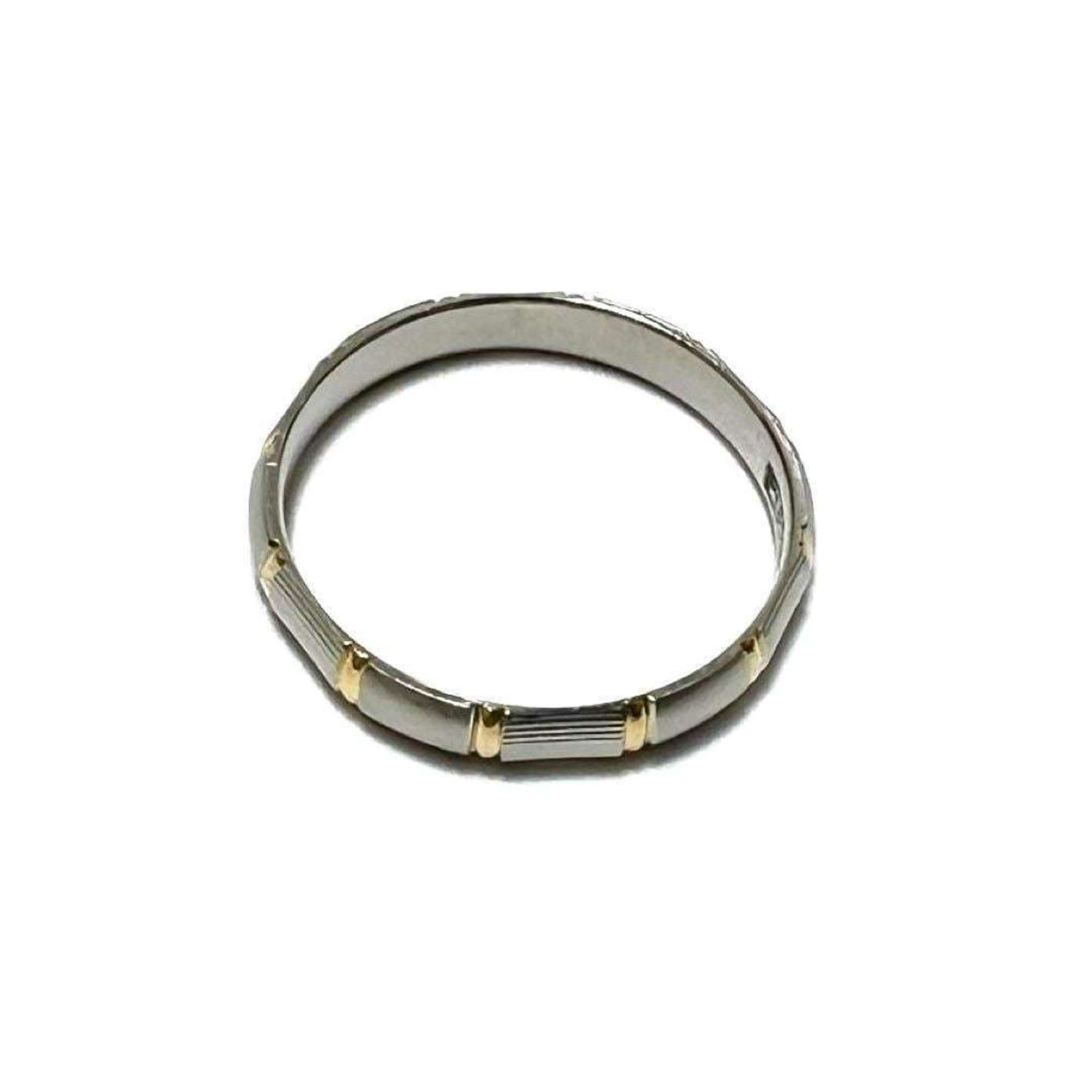 Celine Silver Yellow Gold (18K) Platinum Band Ring