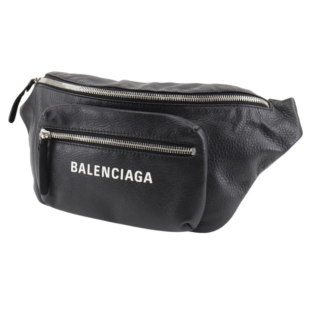 Balenciaga Black Leather Fanny Pack
