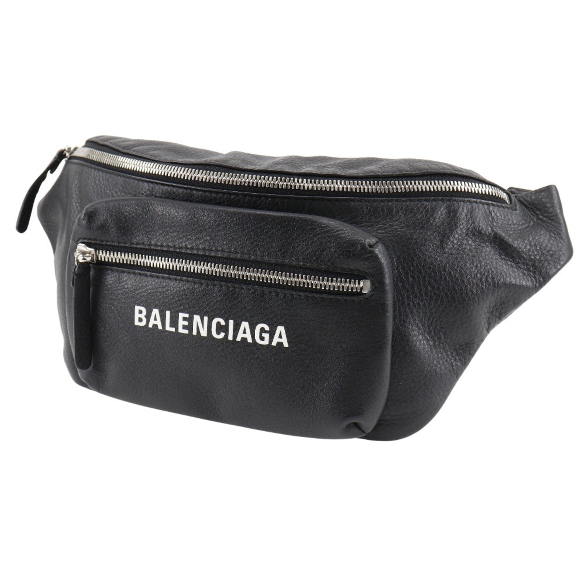 Balenciaga Black Leather Fanny Pack