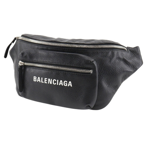 Balenciaga Black Leather Fanny Pack