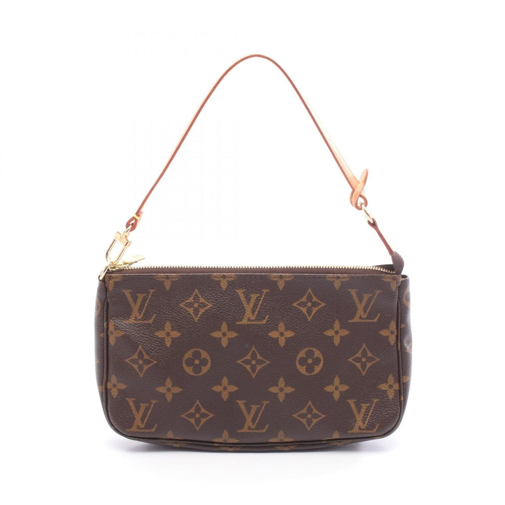 Louis Vuitton Brown Monogram Coated Canvas Leather Handbag