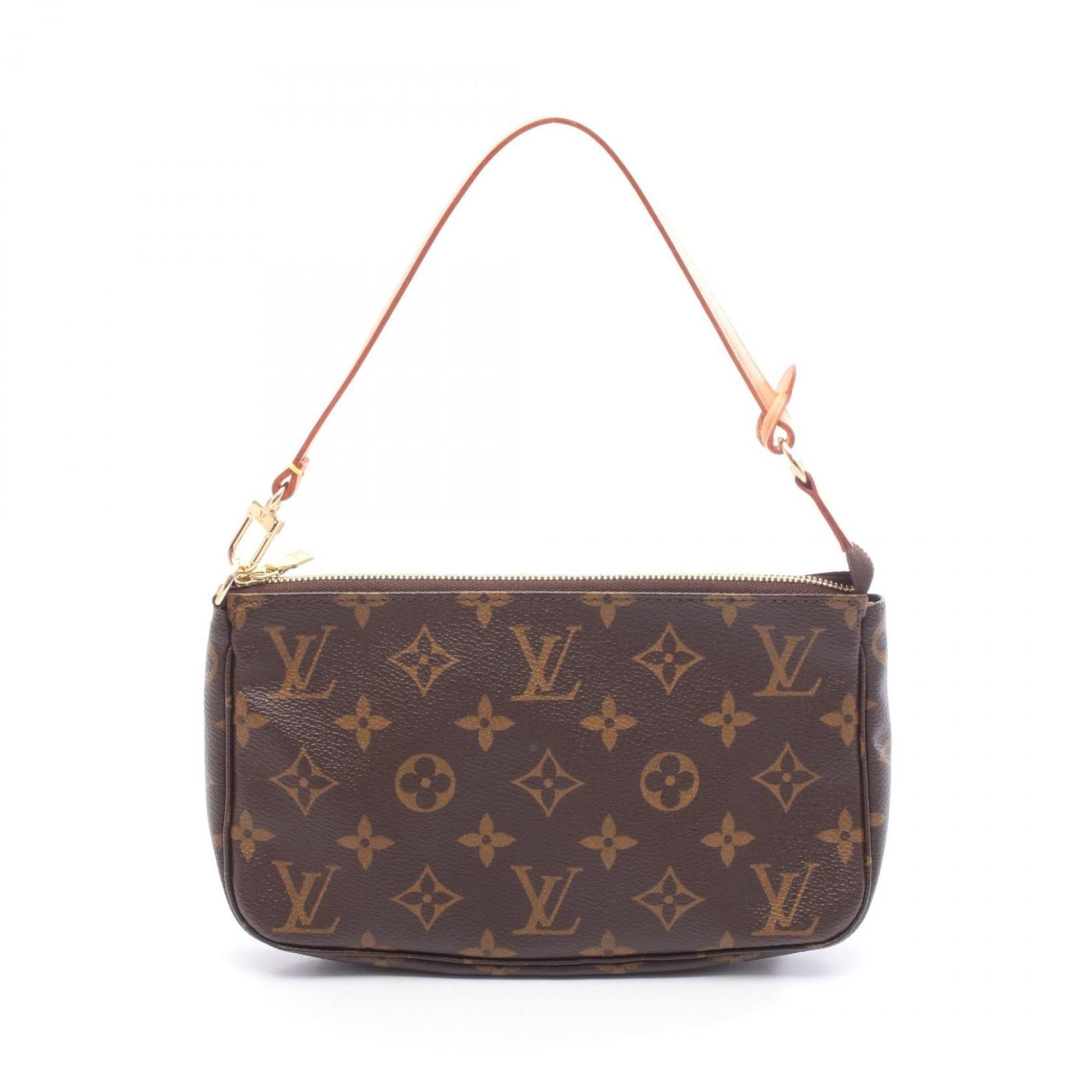 Louis Vuitton Brown Monogram Coated Canvas Leather Handbag