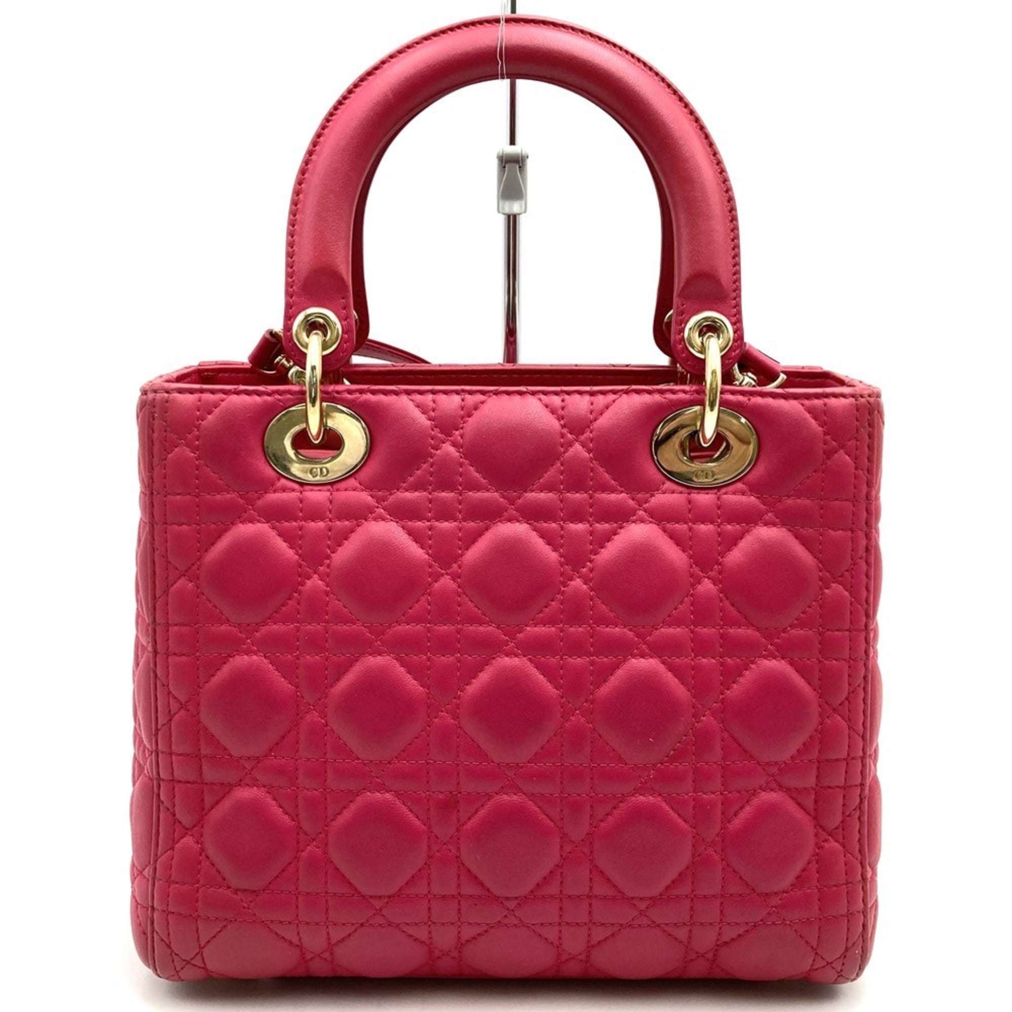 Christian Dior Pink Leather Handbag Shoulder Bag (Pre-Owned)