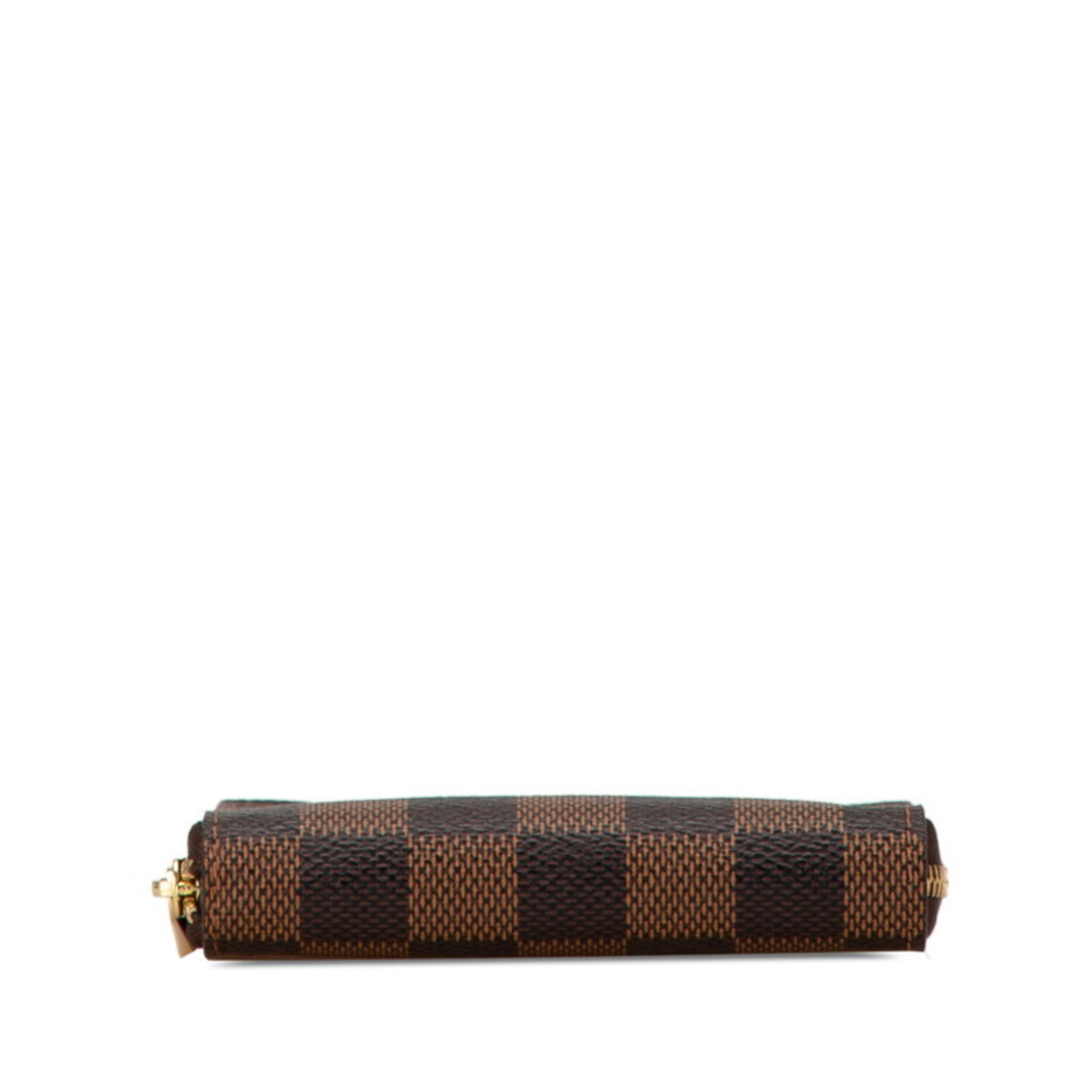 Louis Vuitton Brown Pvc Leather Coin Purse/Coin Case