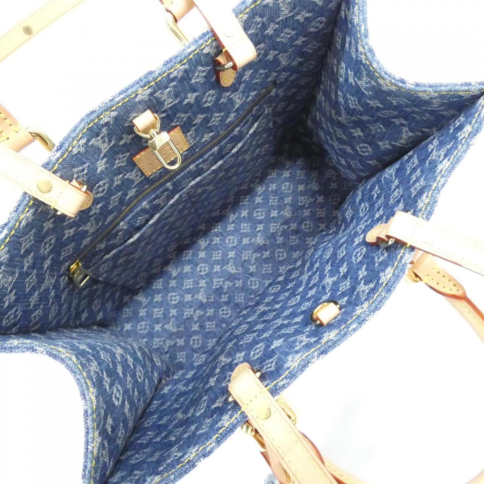 Louis Vuitton Blue Denim Canvas Handbag