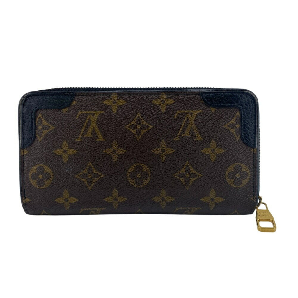 Louis Vuitton Monogram Black Brown Monogram Monogram Long Wallet