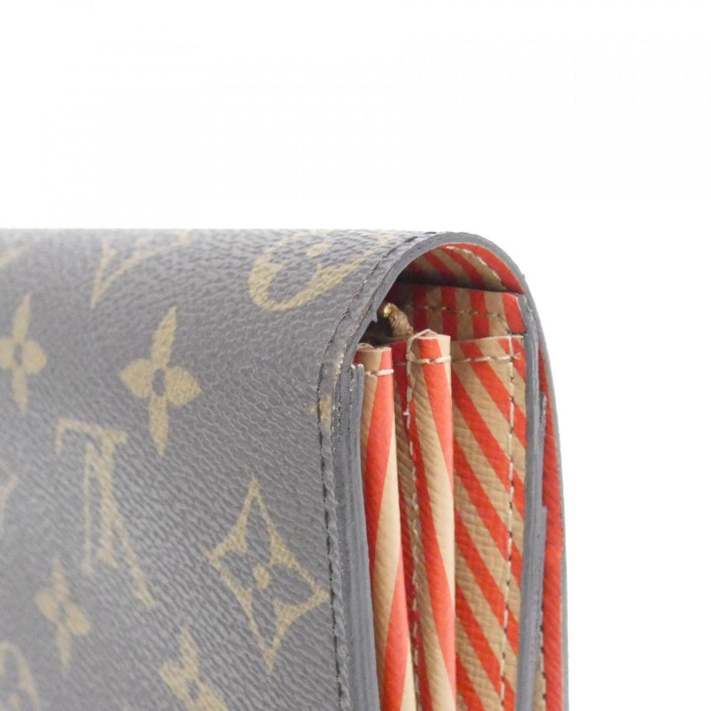 Louis Vuitton Brown Coated Canvas Long Wallet