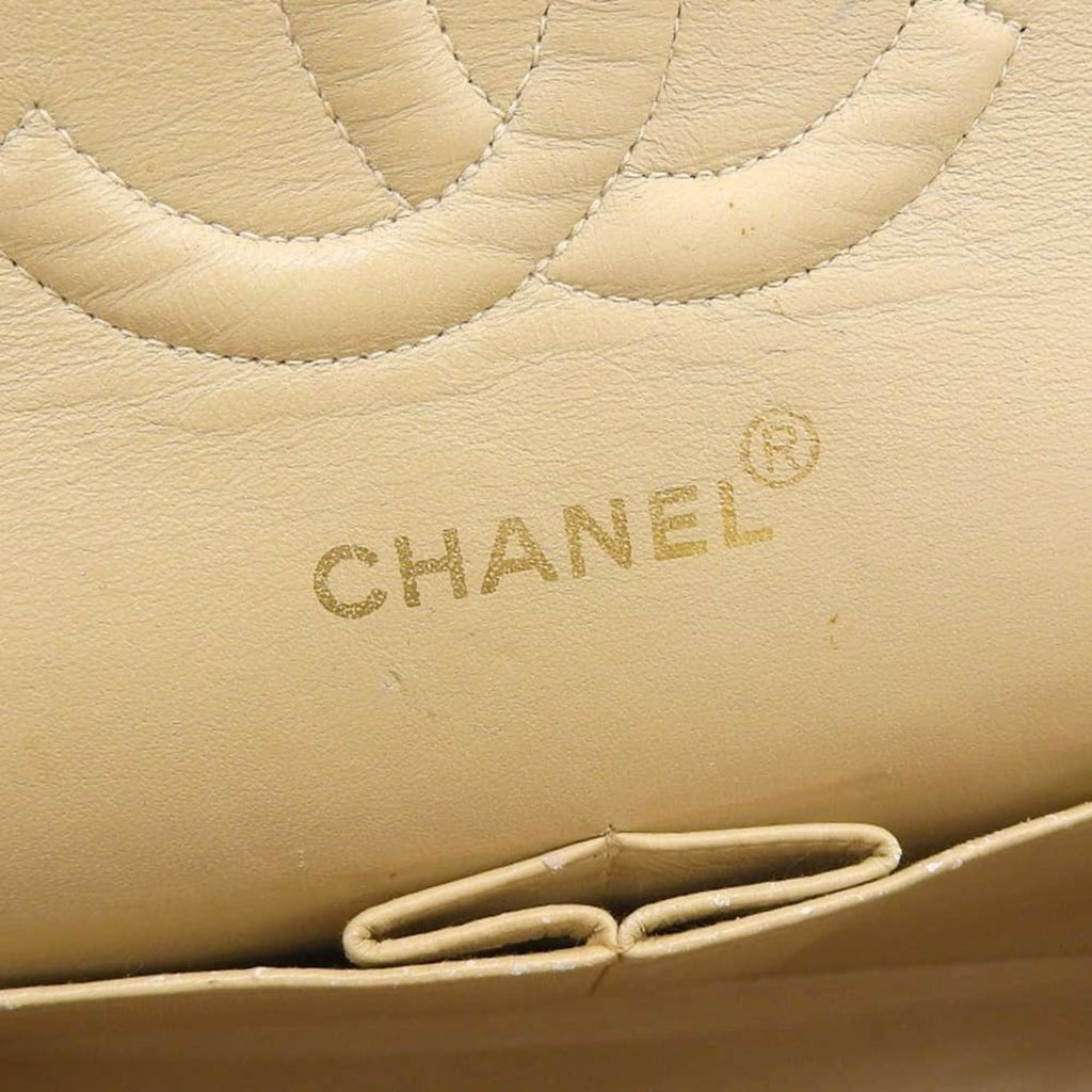 Chanel Beige Leather Shoulder Bag