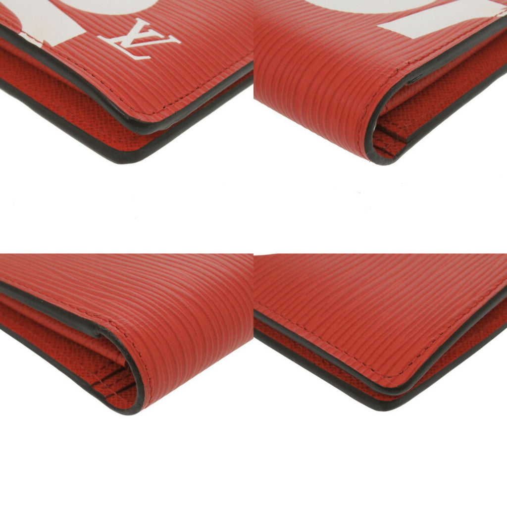 Louis Vuitton Red Color Epi Leather Long Wallet