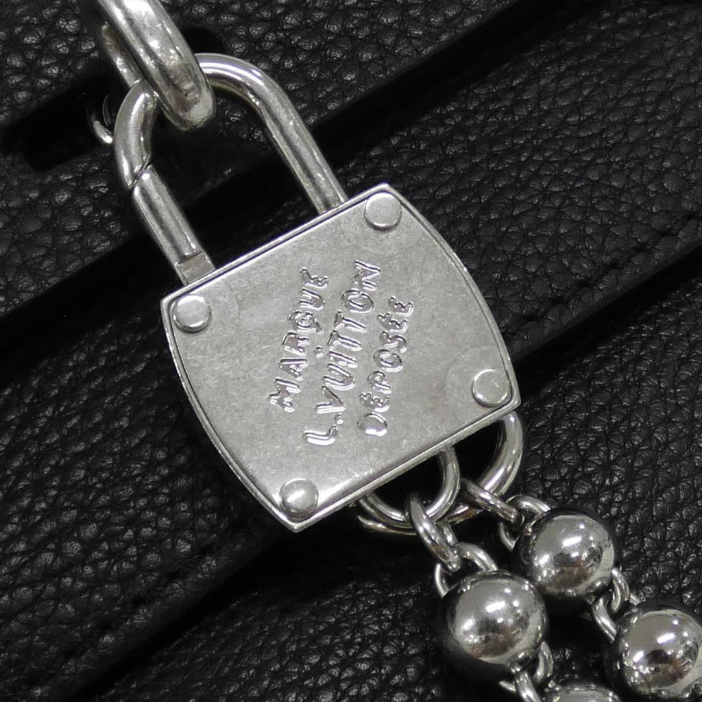 Louis Vuitton Black Leather Shoulder Bag