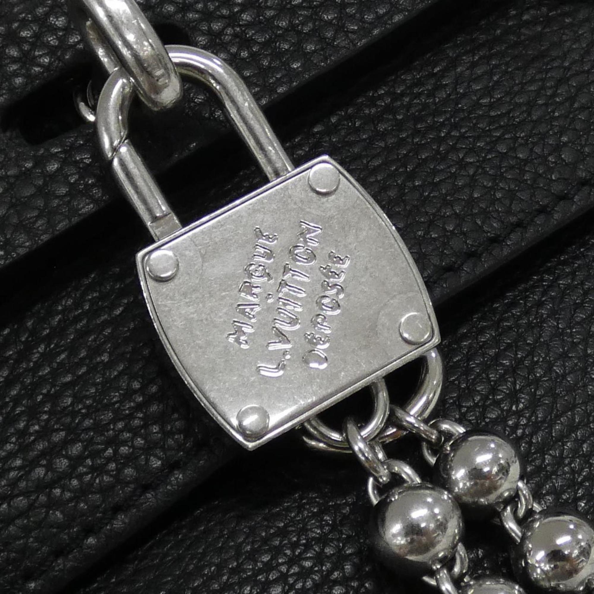 Louis Vuitton Black Leather Shoulder Bag