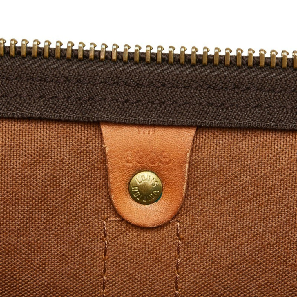 Louis Vuitton Brown Pvc Leather Boston Bag