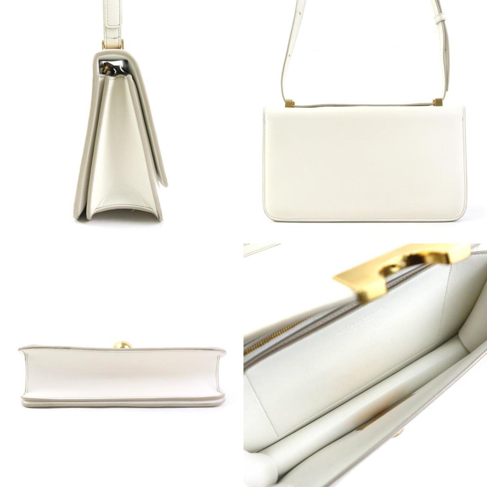 Bottega Veneta White Leather Shoulder Bag