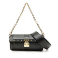 Louis Vuitton Black Noir Leather Handbag Shoulder Bag
