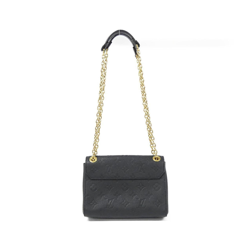 Louis Vuitton Black Leather Shoulder Bag