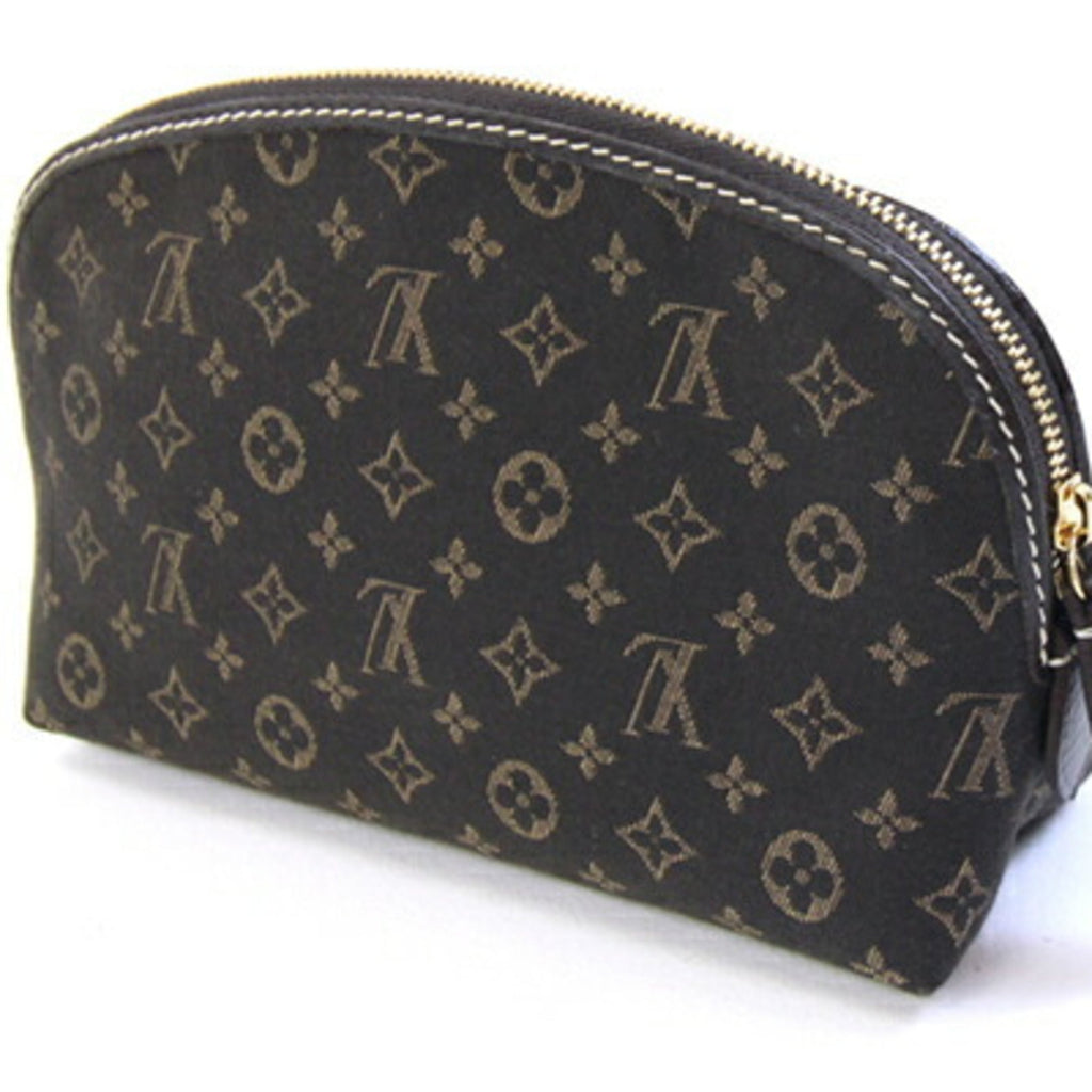 Louis Vuitton Dark Brown Fusain Monogram Idylle Canvas Pochette Pouch
