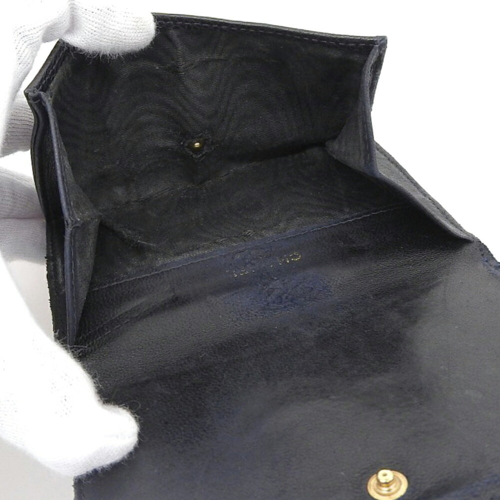 Chanel Black Grained Calfskin Wallet (Bi-Fold)