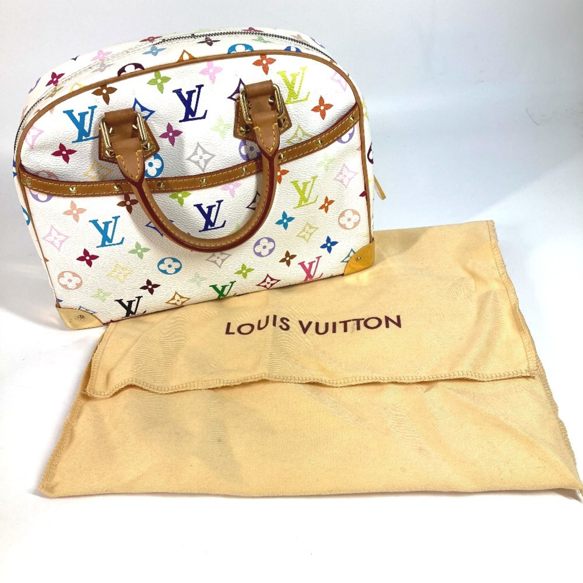 Louis Vuitton Multi-Color White Monogram Multicolore Canvas Boston Bag Handbag