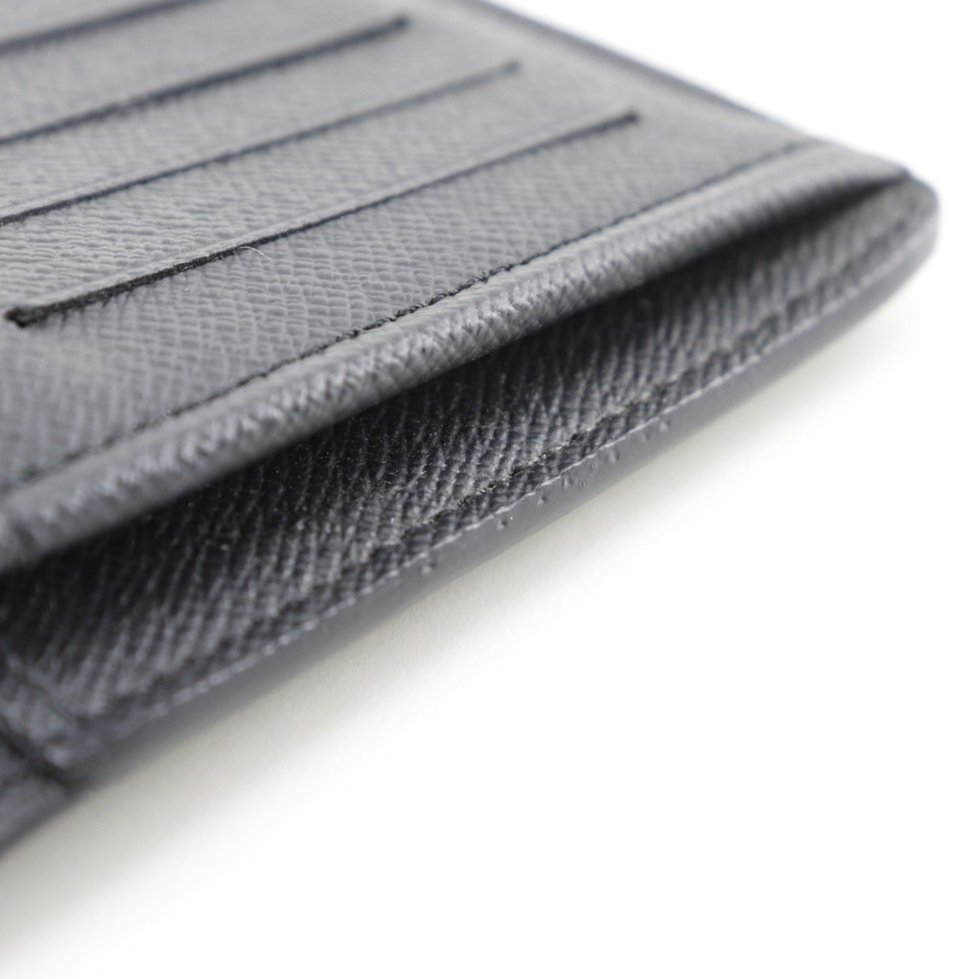 Louis Vuitton Taiga Black Noir Taiga Leather Long Wallet