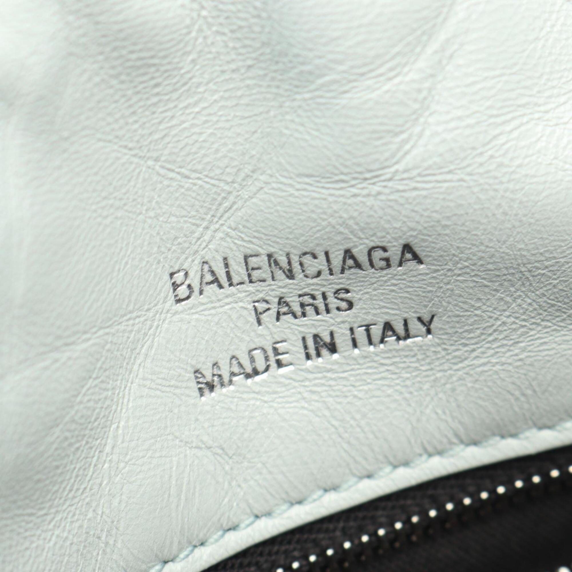 Balenciaga Green Leather Handbag Shoulder
