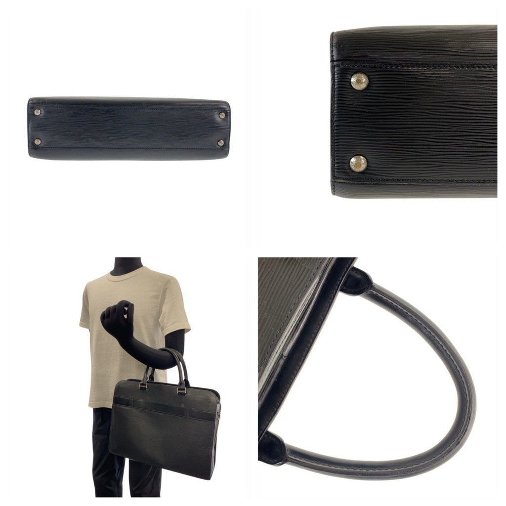 Louis Vuitton Black Noir Epi Leather Briefcase