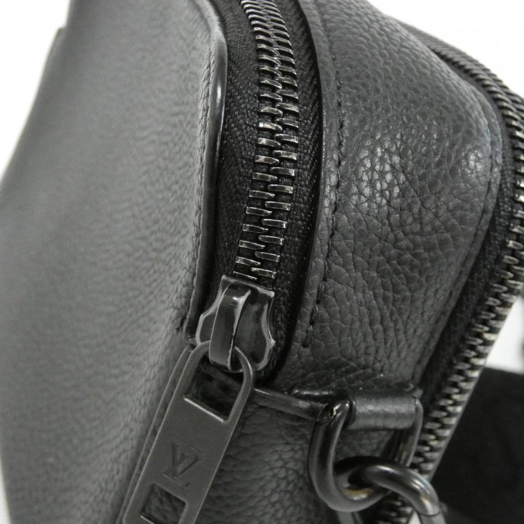 Louis Vuitton Black Leather Shoulder Bag