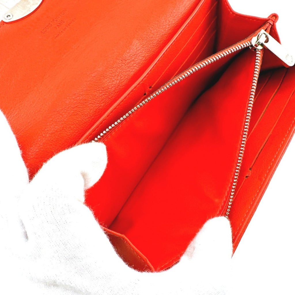 Louis Vuitton Corail Mahina Leather Long Wallet