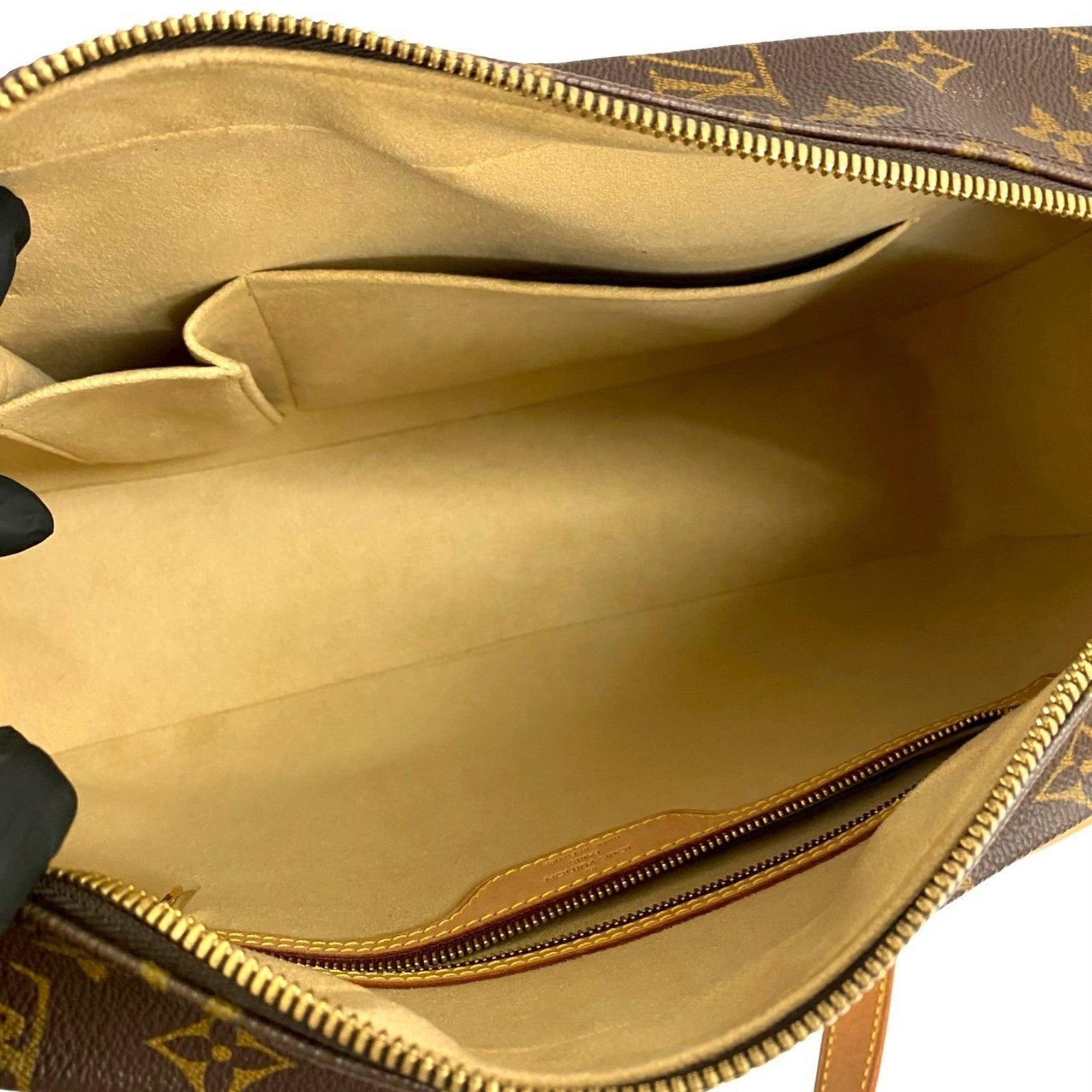 Louis Vuitton Brown Leather Pvc Boston Bag Shoulder Bag