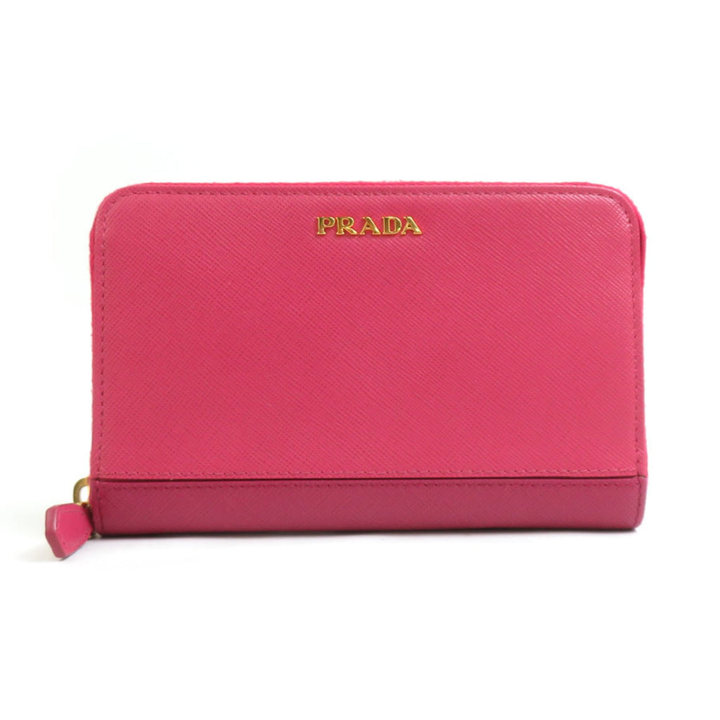 Prada Pink Leather Coin Purse/Coin Case