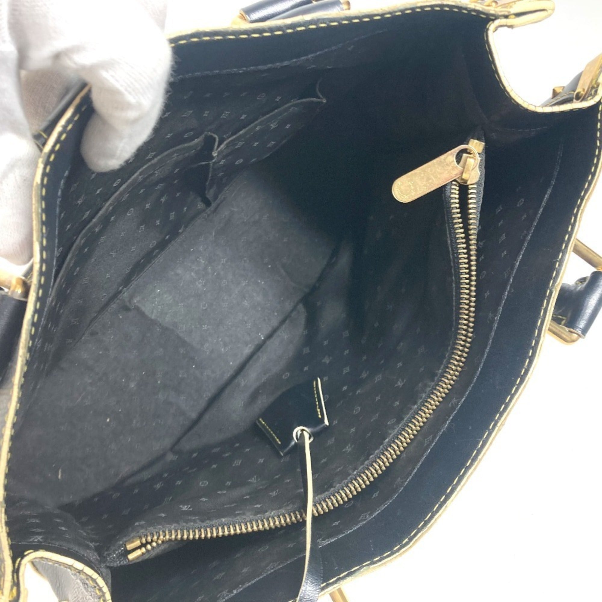 Louis Vuitton Suhali Black Suhali Leather Shoulder Bag Tote Bag