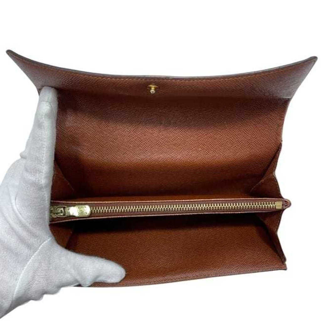 Louis Vuitton Brown Monogram Monogram Long Wallet