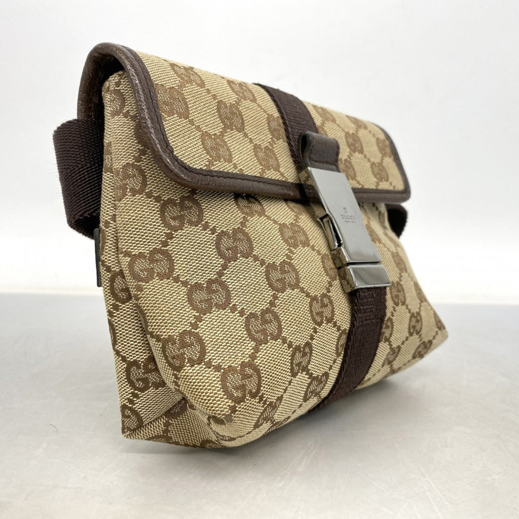 Gucci Brown Canvas Fanny Pack (Pre-Owned)