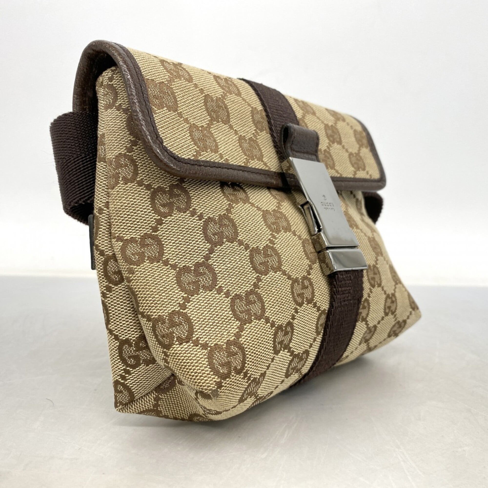 Gucci Brown Canvas Fanny Pack (Pre-Owned)