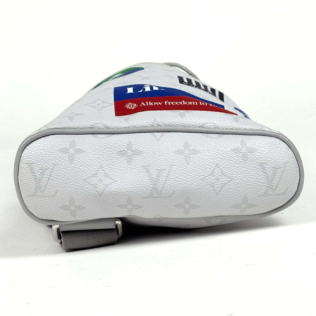 Louis Vuitton White Monogram Shoulder Bag Sling Bag