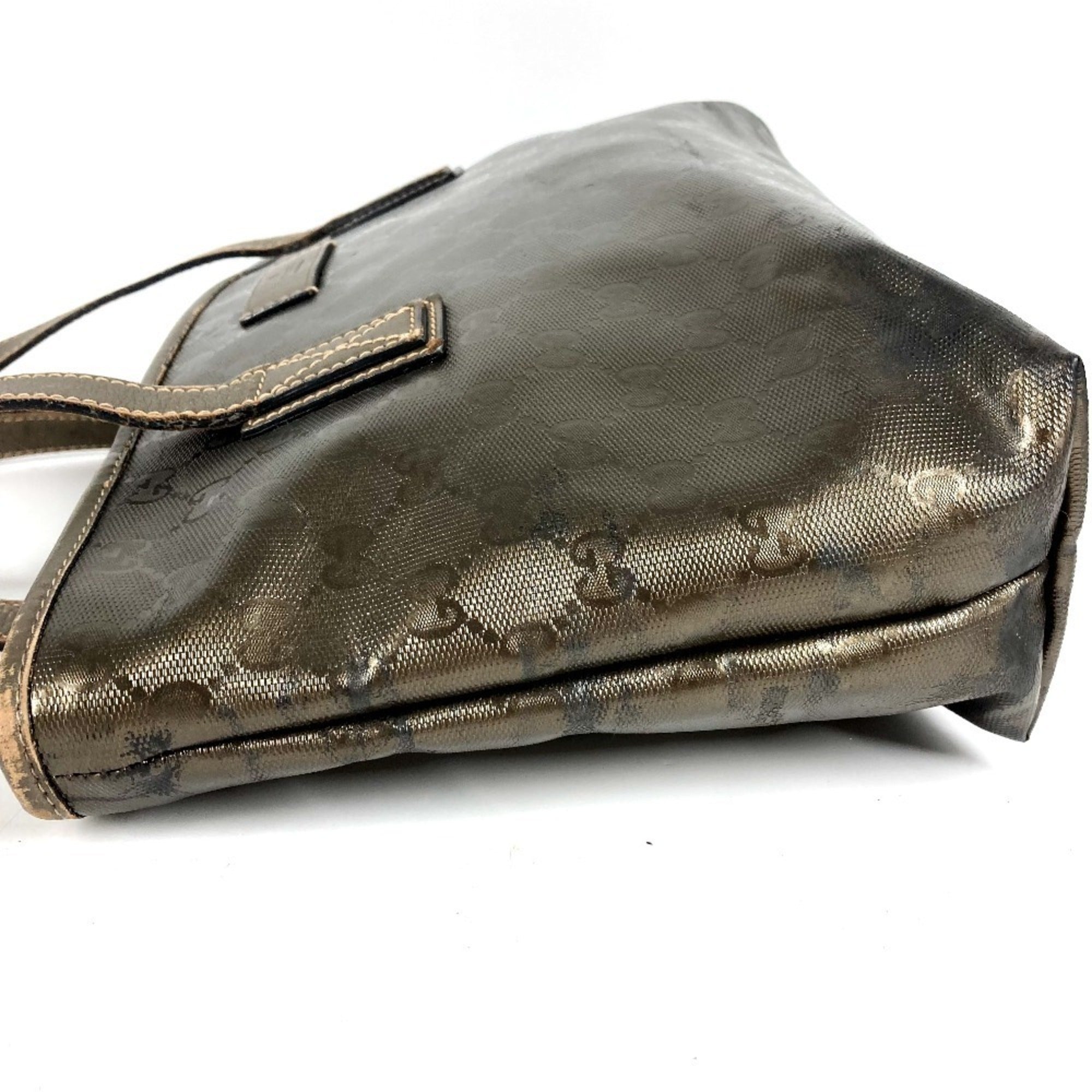 Gucci Metallic Brown Gg Imprimé Shoulder Bag Tote Bag (Pre-Owned)