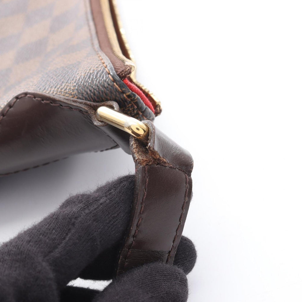 Louis Vuitton Brown Coated Canvas Pvc Damier Canvas Leather Shoulder Bag