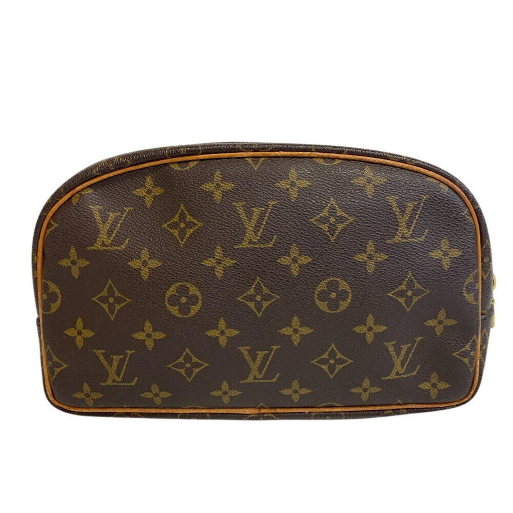 Louis Vuitton Brown Leather Clutch Bag Pouch