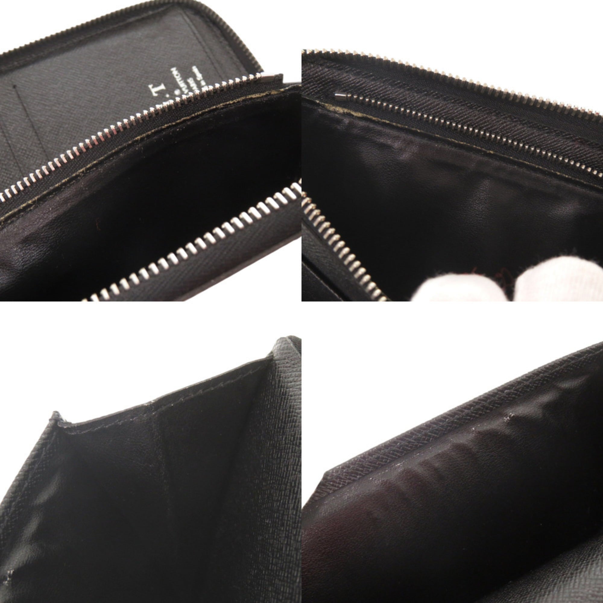 Louis Vuitton Black Damier Graphite Long Wallet