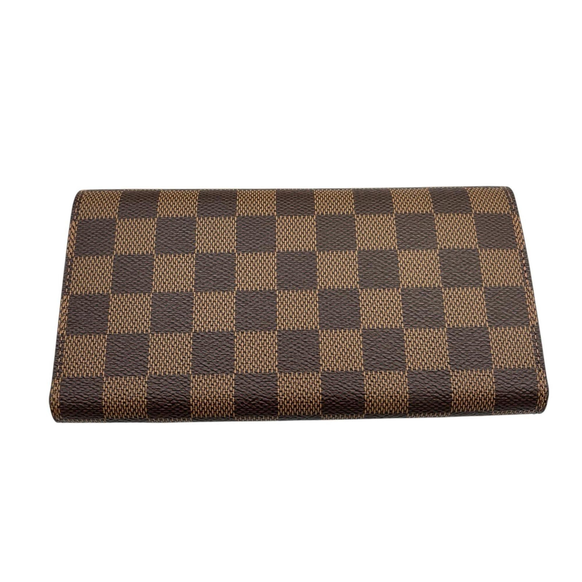 Louis Vuitton Brown Damier Canvas Long Wallet