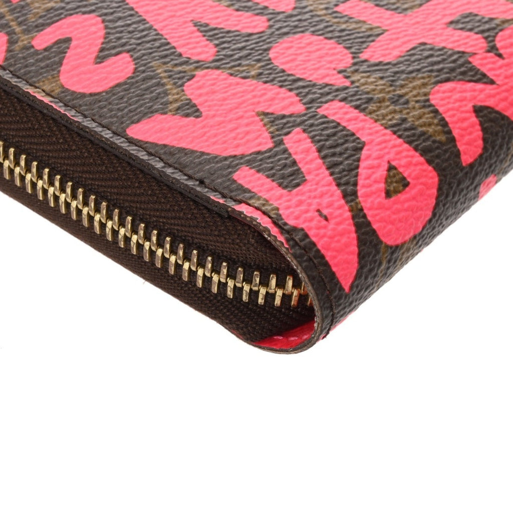Louis Vuitton Monogram Graffiti Fuchsia Monogram Monogram Graffiti Long Bill Wallet